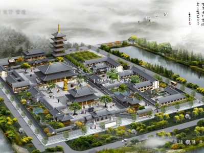东源寺庙建筑总体规划方案
