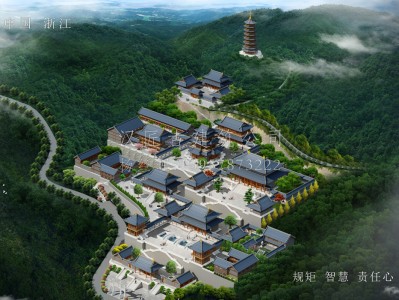 东源龙王寺古建规划设计布局图